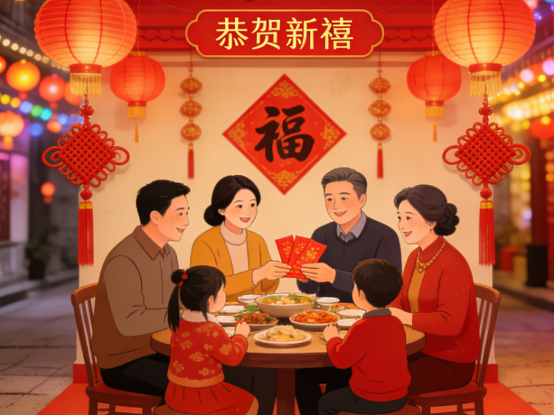 新春佳节之际，盛世金鼎恭祝您新年快乐，阖家美满